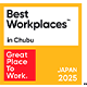 Best Workplaces ™ in Chubu Great Place To Work® JAPAN 2025